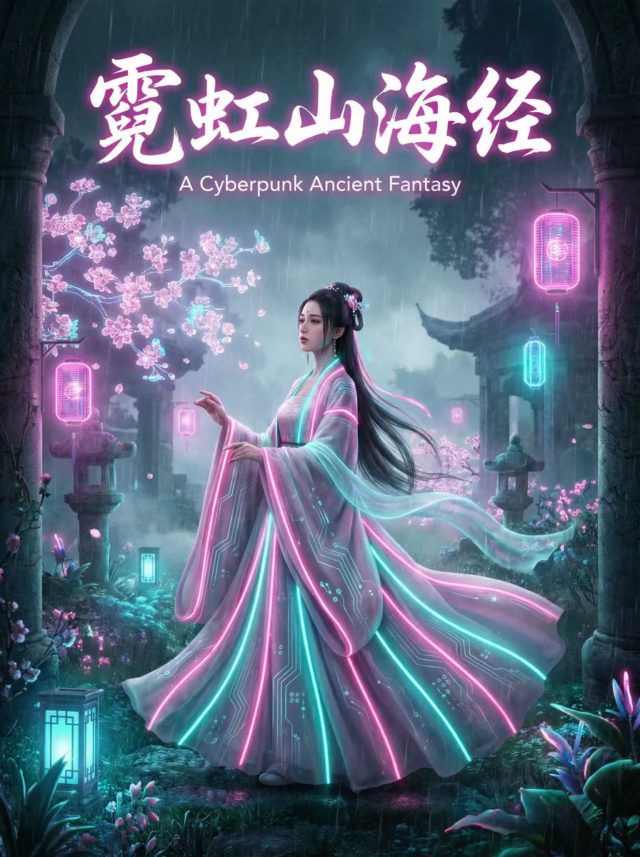 突破禁忌的爱 古风奇缘短剧 - 霓虹山海经海报